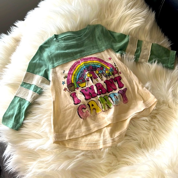 Rowdy Sprout Other - Rowdy Sprout Vintage Look Long Sleeve Tunic Top size 3-6 month